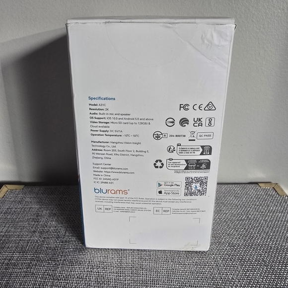 Blurams Lumi Real Time One Touch Calling Security Camera Baby Home Pet Monitor - Picture 3 of 3